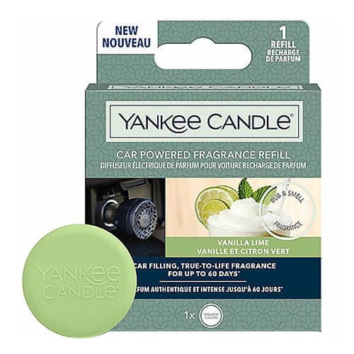 Yankee Candle Náplň vône do auta , Vanilka s limetkou, 1 ks
